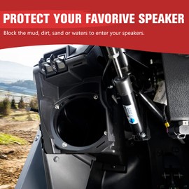 A & UTV PRO Under Dash Speaker Pods for Polaris RZR PRO XP/ XP4 / RZR PRO R/RZR Turbo R 2020-2024, Dashboard Speaker Enclosure Holders Accessories, Support 5" Speakers, 2PCS