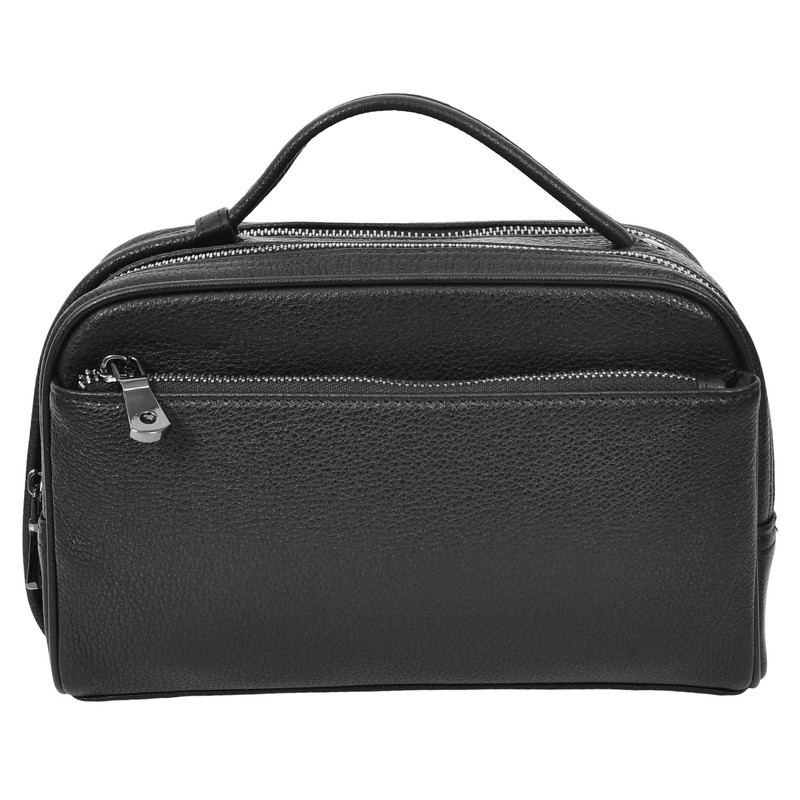 Full Grain Leather Toiletry Bag, Wash Bag Shaving Kit, Cosmetics