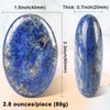 CASMON Blue Lapis Lazuli Oval Palm Stones, Pocket Worry Stone
