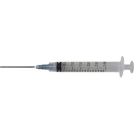Duda Energy Syringepk003 Industrial Syringes with 15G x 1-1/2" Blunt Tip Fill Needle and Plastic Cover, 3 mL (Pack of 10)