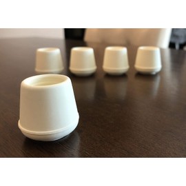 Shepherd Hardware 9122 1-1/8-Inch Inside Diameter Rubber Leg Tips, 4-Pack, White