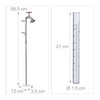 Relaxdays Rain Gauge Tap with Ground Spike Rustic Rain Gauge