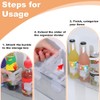 NAROSEBE Fridge Organiser 16 Pieces Fridge Divider Side Door Storage
