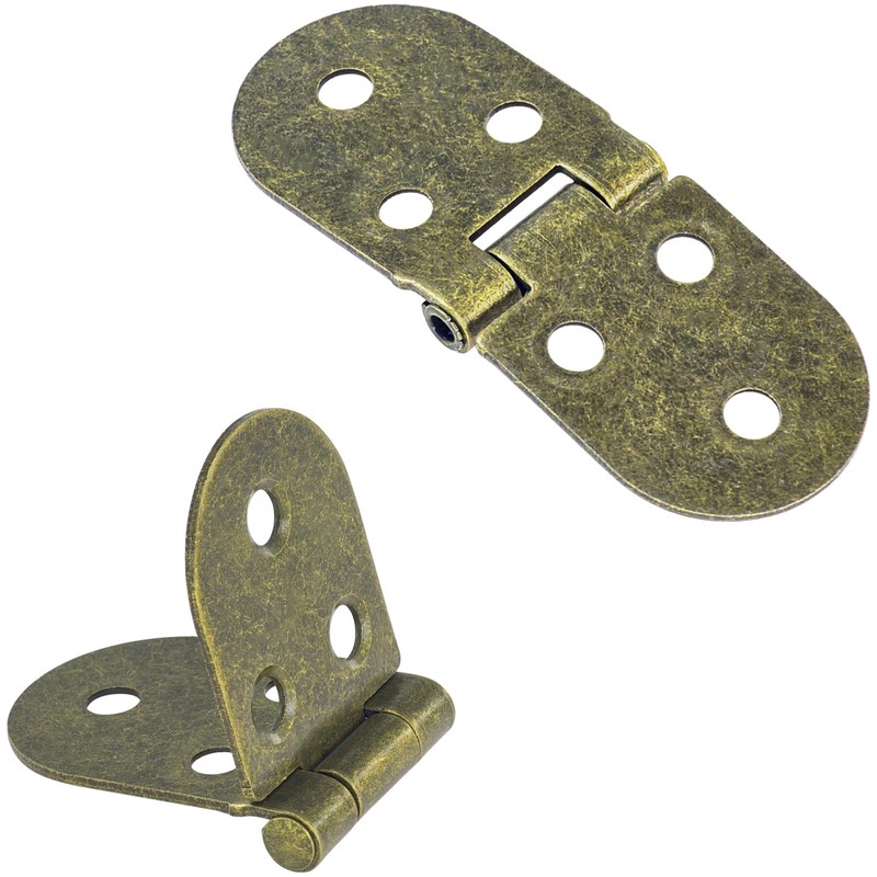 6 PCS Small Door Hinges with Rounded Edges, Ideal for