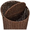 tidori Industrial with Lid Trash Can Brown x X 5xh35