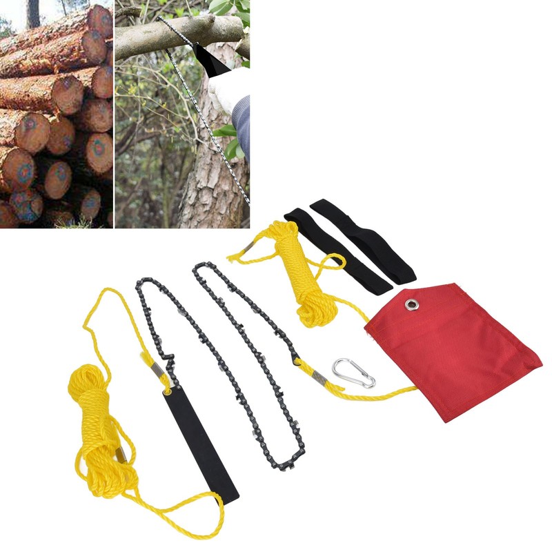 48 Inch Tree Limb Hand Rope Chain Saw 63 Teeth