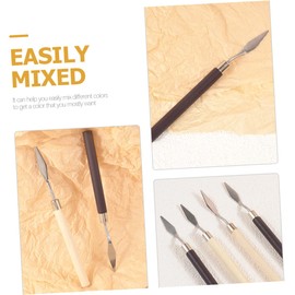 IWOWHERO Nail Tools 6pcs Foundation Spatula for Makeup Mixing Perfect for Beauty Salons Home Use