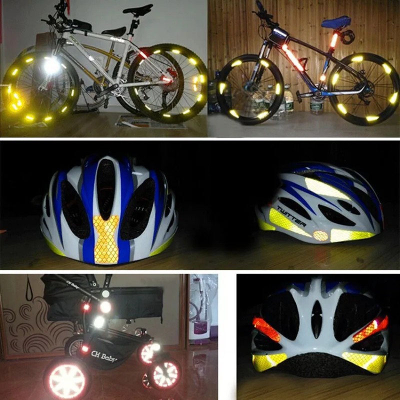 5pzs Sticker Reflejante Protector Auto Moto Bici 5cm*3m