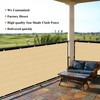 Cisvio 5' x 70' Sand Privacy Fence Screen 90% Slockage
