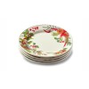 Princess House MARBELLA Winter Berry Lunch Plates set of 4