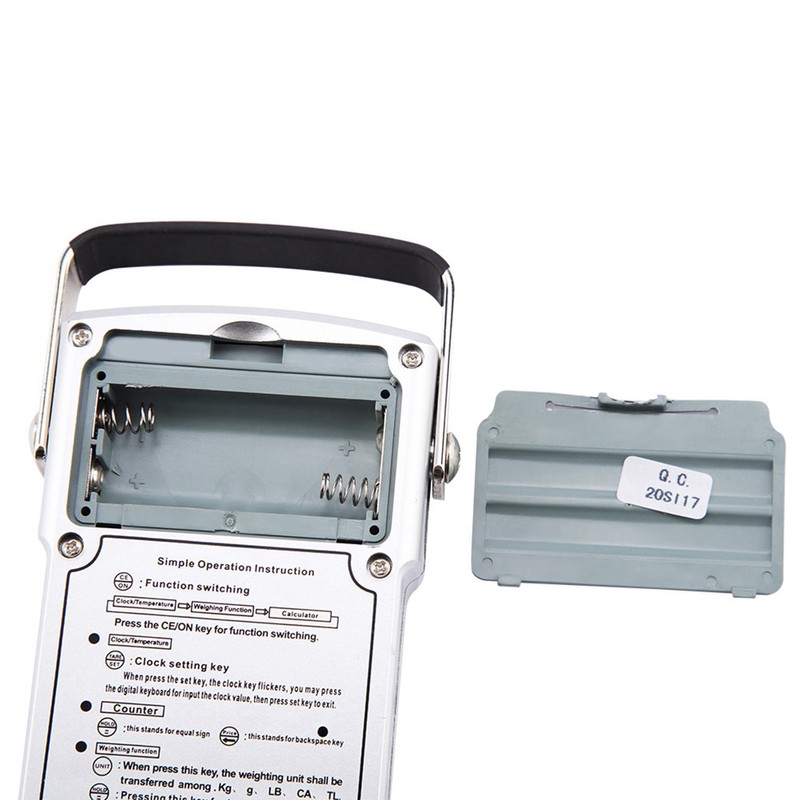 Electronic Fish Hook Scale 50Kg Luggage Weighing 7 in 1