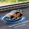 Fsocpen Metal Graffiti Car Model Dashboard Decoration,Alloy Model Drifting Spin,Dynamic