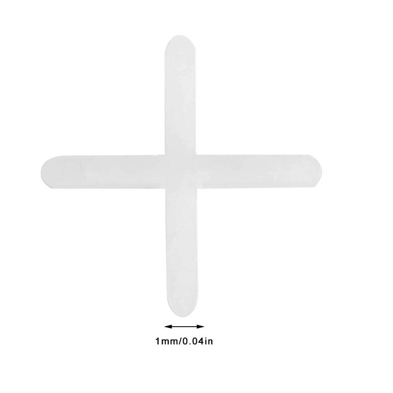 Heayzoki 2500Pcs Tile Spacers,Ceramic Tile Spacers,1mm/1.5mm Replaceable Tile Levelers Spacers
