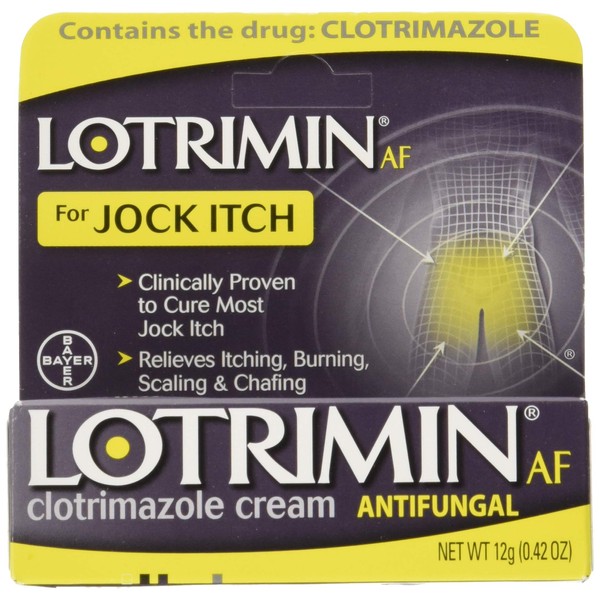 Lotrimin AF Jock Itch Antifungal Cream 0.42 oz (Pack of 2)