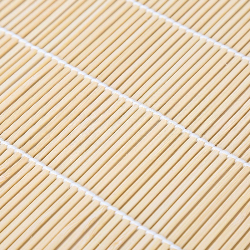 LUTER 9x9.5 Inch Natural Bamboo Sushi Rolling Mat Sushi Making