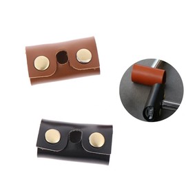 TorSor 2 Pack Razor Protector Cover Shaver Safety Travel Case Blade Head Holder Double Edge Storage Leather Protective Sleeve Guard Sheath Accessories Fits Most Men Women Razors