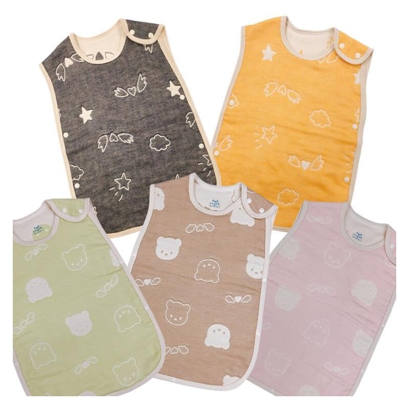 Angel R661 Baby 6-Layer Gauze Sleeper, Made in Japan, Baby
