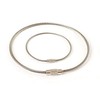 Camping key ring hook wire storage 30cm carabiner 10P locking stainless steel 10 sets = 2mmx30CM 2ea