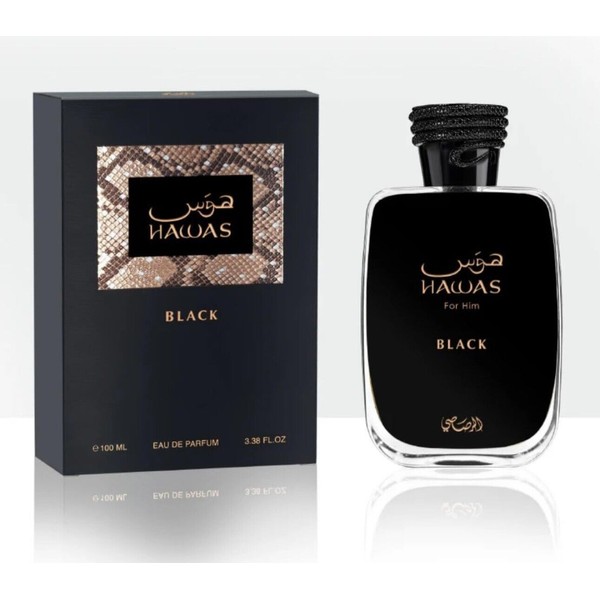 Rasasi Hawas Black for Him 100ml / 3.3 oz Eau