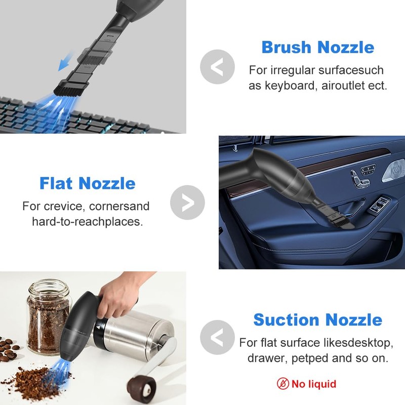 HONKASU 4.3Kpa Keyboard Vacuum Cleaner Portable Computer Vacuum Handheld Vacuum