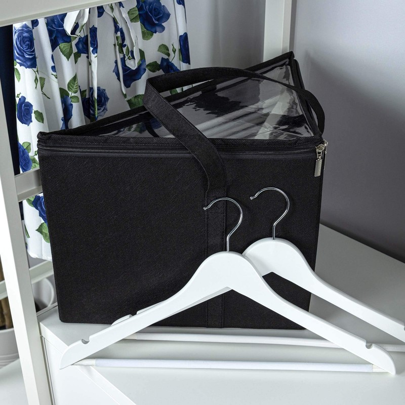 HANGERWORLD Coat Hanger Storage Box With Two Carry Handles Foldable