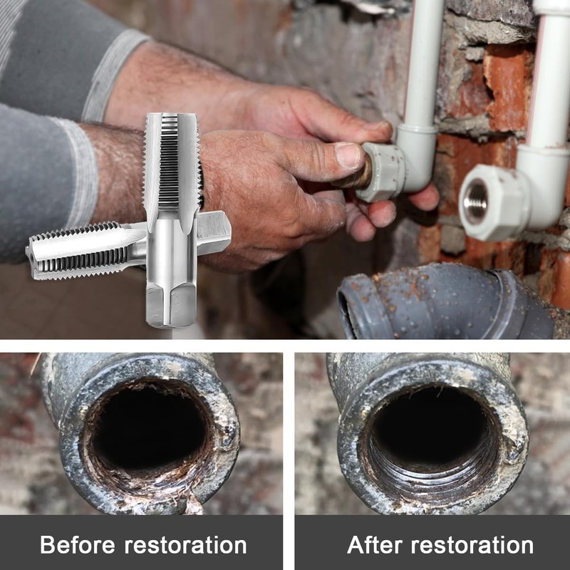 2 Piece Pipe Thread Drill Set, BSP Pipe Thread, Thread