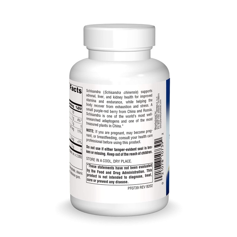 Planetary Herbals Schisandra Tablets, 600 mg, 120 Count