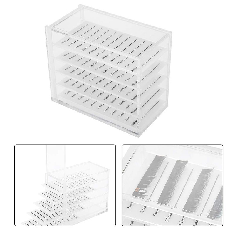 Eyelash Storage Box, 5 Layers Eyelash Extension Storage Box, Plastic