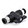 Jienk 2Packs Pneumatic 1/4"x 1/4" Tube OD Ball Valve, Push