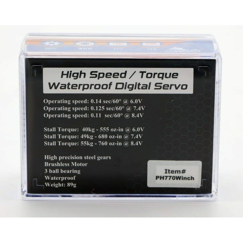 Powerhobby 770 Winch Waterproof Brushless Rock Crawler Servo