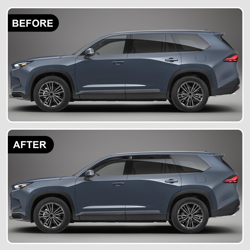 Rain Guards Window Visors Deflectors Compatible with Toyota Grand Highlander