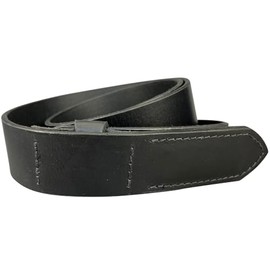 1.5"(38mm) Men's Black Solid Buffalo Leather Mechanic's Belt by Zelikovitz (36)