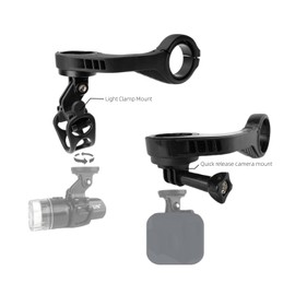 Bike Computer Out-Front Monuting Bracket Extended Mount Compatible with Gar min/IGS/Bry ton Bicycle Handlebar Go pro Sport Cameras Combo Adapter
