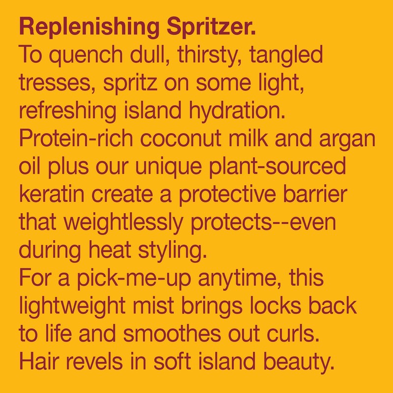 Alba Botanica Mega Moisture Conditioning Leave-In Mist, Coconut Milk, 8
