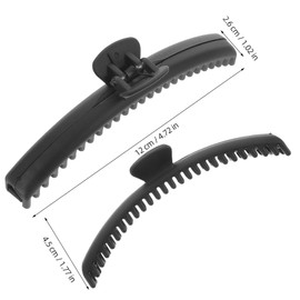 OHPHCALL Frosted Gripper Large Hair Claw Clips for Girls Fine Hair Matte Shark Clip