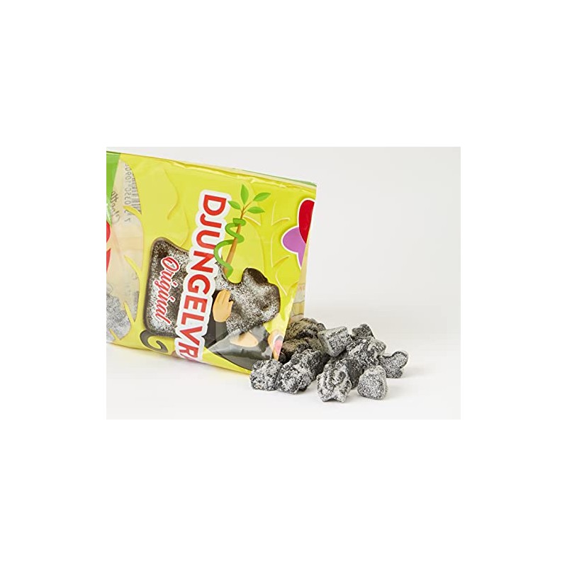 Malaco Djungelvral Salty Liquorice, 80 g