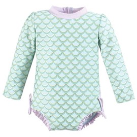 Hudson Baby Unisex Baby Rashguard Baby and Toddler Swimsuit, Mermaid, 8 Years