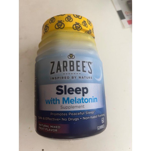 Zarbee's Children's Sleep Gummies with Melatonin, 60 Count (Pack of