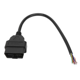 ABS 16Pin OBD2 Kabel, OBD2 Stecker Adapter 16Pin Stecker Kabelstecker Diagnosewerkzeug Passend für ELM327 Verlängerung 30cm Verlängerung Stecker Diagnosekabel
