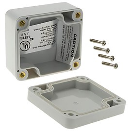 BOX PLASTIC GRAY 2.52"L X 2.28"W