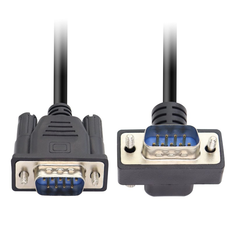 RIIEYOCA 90 Degree DB9 RS232 Serial Cable, Down Angled DB9