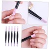 Mikinona 5pcs Double-headed Nail Art Grinding Polisher Pen Cuticle Remover