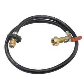 Joywayus POL Propane Refill Adapter Hose 39" Extension Hose with ON/Off Control Valve for 1 LB Propane Tank Gas 350PSI High Pressure Camping Grill