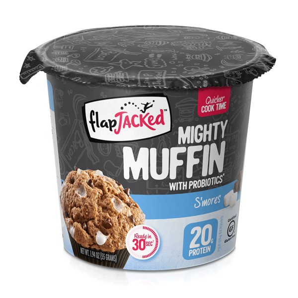 FlapJacked Mighty Muffins Mix with Probiotics Gluten-Free 55g, S'mores