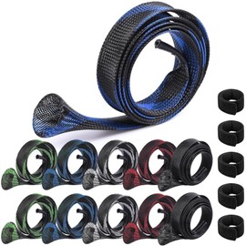 Friendship Rod Cover, Rod Socks, Set of 10, Fishing Rod Cover, Expandable Rod Case, 5 Rod Belt Included, 5 Colors x 2 Pieces Set, 170cm