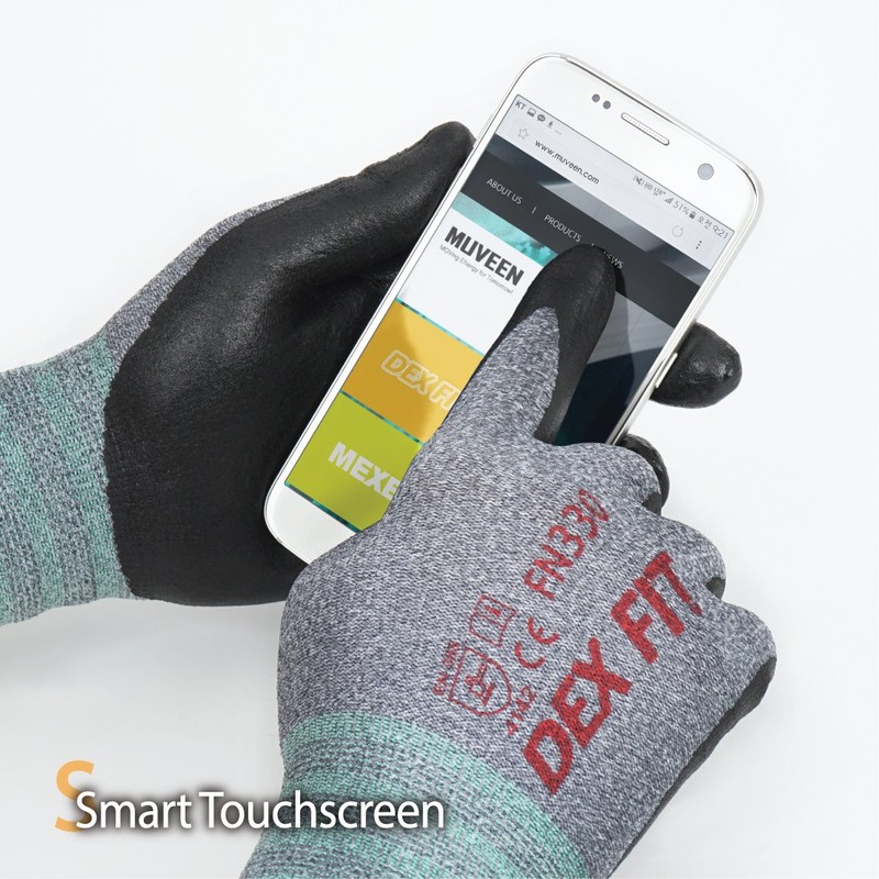 DEX FIT Work Gloves FN330, 3D Comfort Stretch Fit, Power