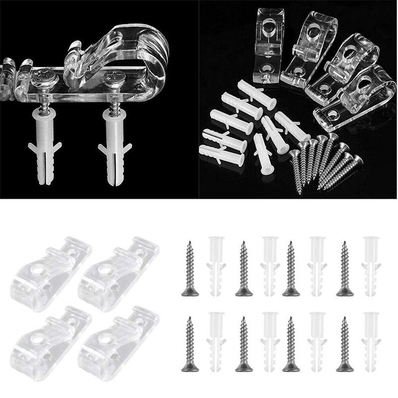 4 Sets Plastic Roman Roller Blind Chain Cord P Clips