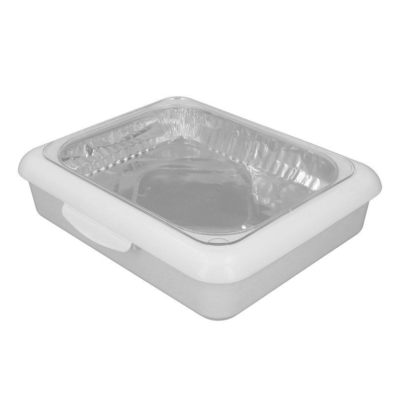 Foil Tray Holder Set Insulation Lightweight Portable Food Foil Dish