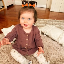 40PCS 2 Inches Baby Hair Ties, OAOLEER Toddler Hair Ties with Bows, Elastic Ponytail Holders Mini Small Hair Ties For Baby Girls Infants Hair Accessories (Baby Hair Ties-A, 2 Inch)