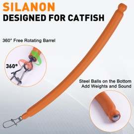 Dragging Weights for Catfishing, Slip Stick Catfish Dragging Weights No Snag Sinkers Drag Drifting Weights for Trolling Bottom Bouncing Snagless Catfishing Sinker Tackle Gear 2oz 3oz 4oz